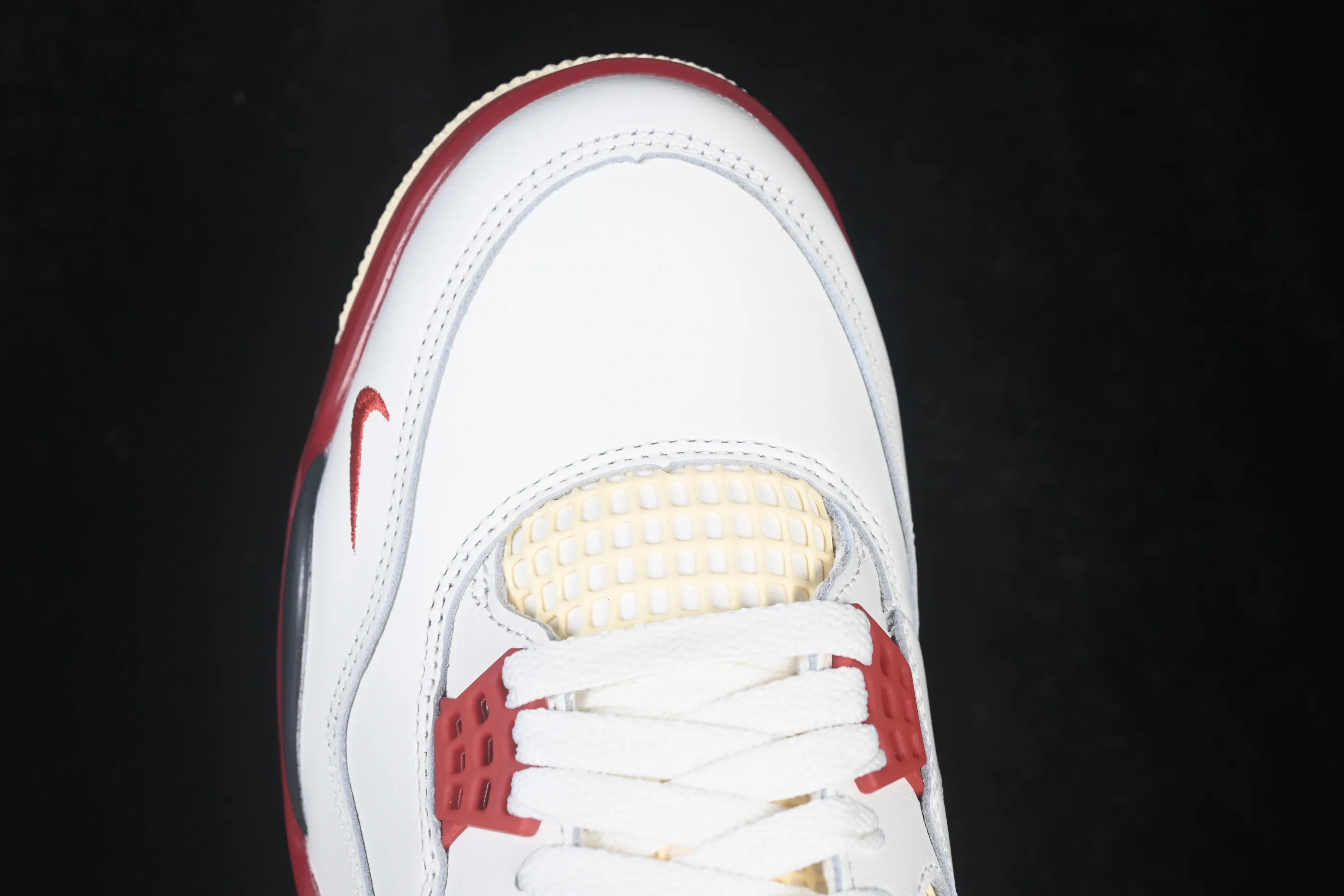All Categories Air Jordan Jordan Series Basketball Shoes Air Jordan 4 LJR Version Nigel Sylvester x Air Jordan 4 Retro "Brick After Brick" AJ4 Joe 4 White Red Urine Stains 2.0 IQ8055-100